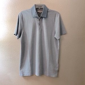 TED Baker London polo shirt shirt sleeve contrasting collar men’s sz 3